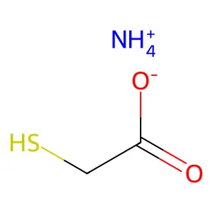 AMMONIUM THIOGLYCOLATE structure
