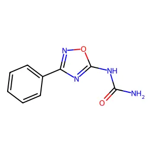 (3-phenyl-1,2,4-oxadiazol-5-yl)urea structure