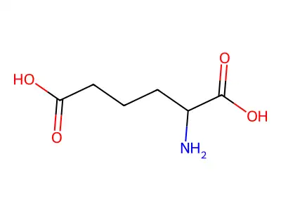 2-Aminohexanedioic acid structure
