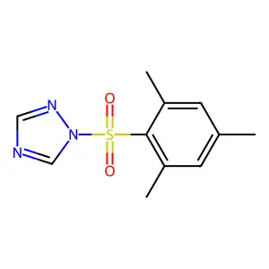 1-(2,4,6-trimethylphenyl)sulfonyl-1,2,4-triazole structure