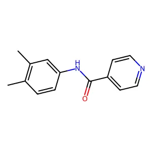 N-(3,4-dimethylphenyl)pyridine-4-carboxamide structure