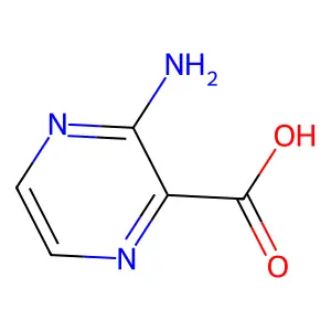 3-Aminopyrazine-2-carboxylic acid structure