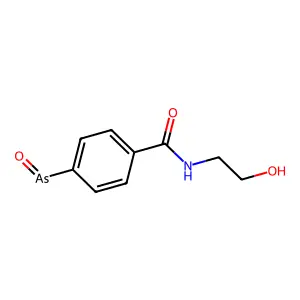BENZAMIDE, p-ARSENOSO-N-(2-HYDROXYETHYL)- structure