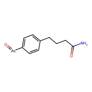 BUTYRAMIDE, 4-(p-ARSENOSOPHENYL)- structure