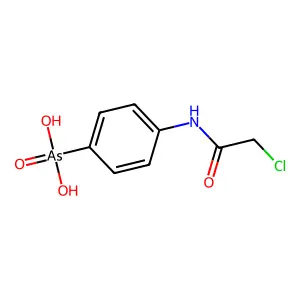 [4-[(2-chloroacetyl)amino]phenyl]arsonic acid structure