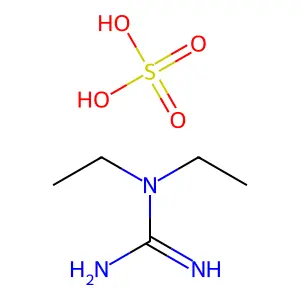 1,1-diethylguanidine;sulfuric acid structure