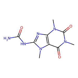 (1,3,7-trimethyl-2,6-dioxopurin-8-yl)urea structure