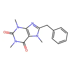 CAFFEINE, 8-BENZYL- structure