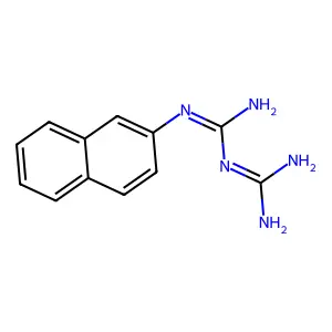 N-2-naphthylimidodicarbonimidic diamide structure