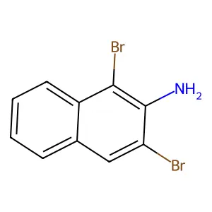 1,3-dibromonaphthalen-2-amine structure