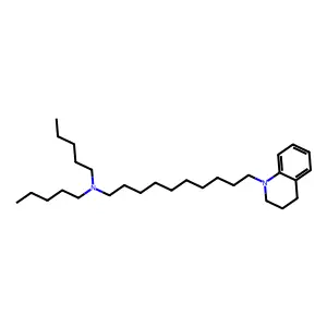 10-(3,4-dihydro-2H-quinolin-1-yl)-N,N-dipentyldecan-1-amine structure