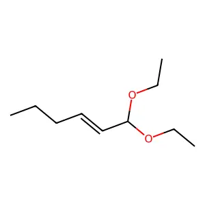 1,1-Diethoxyhex-2-ene structure