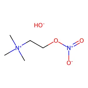 Choline, nitrate (ester), hydroxide structure