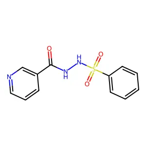 N'-(benzenesulfonyl)pyridine-3-carbohydrazide structure