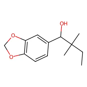 1-(1,3-benzodioxol-5-yl)-2,2-dimethylbutan-1-ol structure