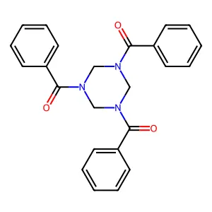 1,3,5-Tribenzoyl-1,3,5-triazinane structure