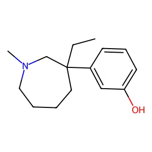 Meptazinol structure