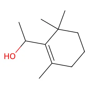 1-(2,6,6-trimethylcyclohex-1-enyl)ethanol structure