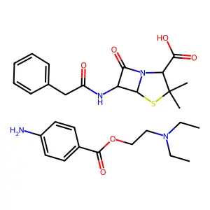 Procaine penicillin G structure