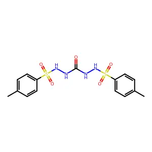 1,3-bis[(4-methylphenyl)sulfonylamino]urea structure