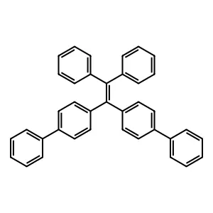 1-[2,2-diphenyl-1-(4-phenylphenyl)ethenyl]-4-phenylbenzene structure