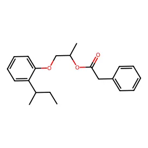 1-(2-butan-2-ylphenoxy)propan-2-yl 2-phenylacetate structure