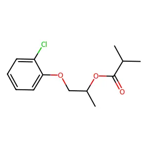 1-(2-chlorophenoxy)propan-2-yl 2-methylpropanoate structure