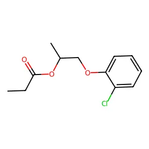 1-(2-chlorophenoxy)propan-2-yl propanoate structure