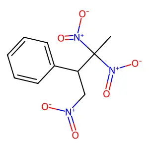 1,3,3-trinitrobutan-2-ylbenzene structure