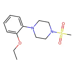 1-(2-ethoxyphenyl)-4-methylsulfonylpiperazine structure