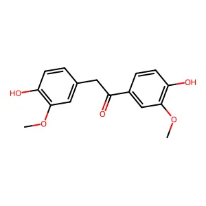 1,2-bis(4-hydroxy-3-methoxyphenyl)ethanone structure
