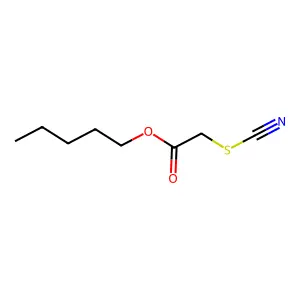pentyl 2-thiocyanatoacetate structure