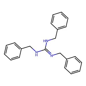 1,2,3-tribenzylguanidine structure