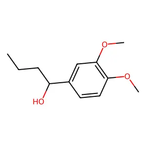 1-(3,4-dimethoxyphenyl)butan-1-ol structure
