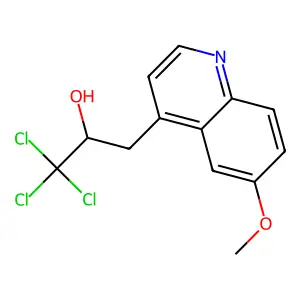 1,1,1-trichloro-3-(6-methoxyquinolin-4-yl)propan-2-ol structure