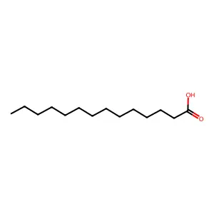 Tetradecanoic acid structure