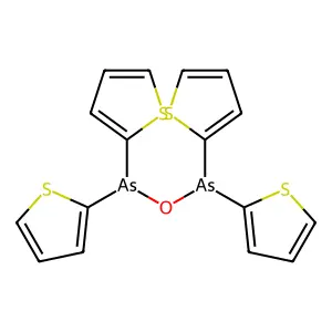 1,1,3,3-Tetra(2-thienyl)diarsoxane structure