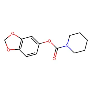 1,3-benzodioxol-5-yl piperidine-1-carboxylate structure