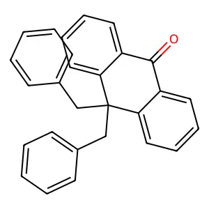 10,10-dibenzylanthracen-9-one structure