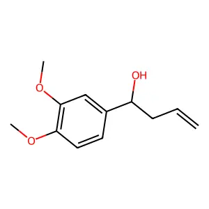 1-(3,4-dimethoxyphenyl)but-3-en-1-ol structure