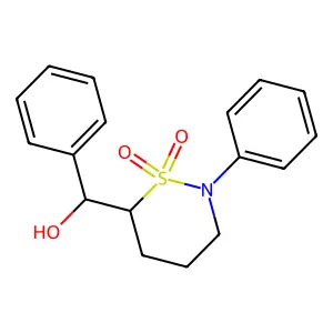 (1,1-dioxo-2-phenylthiazinan-6-yl)-phenylmethanol structure