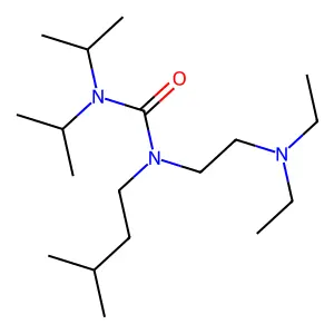 N,N-Diisopropyl-N'-isoamyl-N'-diethylaminoethylurea structure