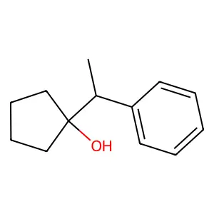 1-(1-phenylethyl)cyclopentanol structure