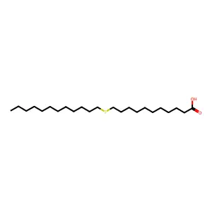 11-dodecylsulfanylundecanoic acid structure