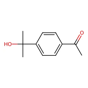1-[4-(2-hydroxypropan-2-yl)phenyl]ethan-1-one structure