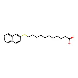 11-naphthalen-2-ylsulfanylundecanoic acid structure