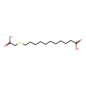 11-(carboxymethylsulfanyl)undecanoic acid structure