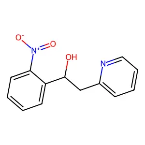1-(2-nitrophenyl)-2-pyridin-2-ylethanol structure