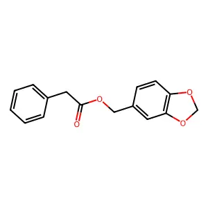 1,3-Benzodioxol-5-ylmethyl phenylacetate structure