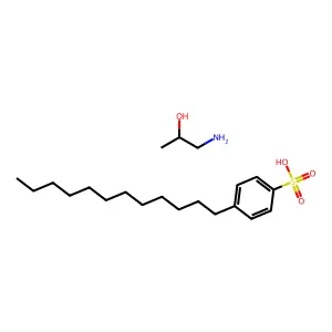 1-aminopropan-2-ol4-dodecylbenzenesulfonic acid structure
